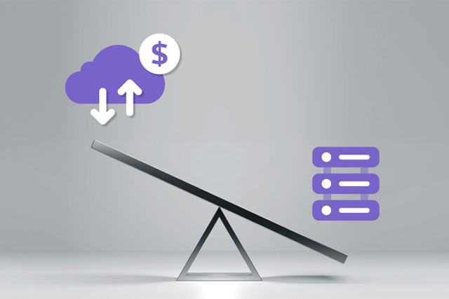 This image illustrates that, as a cloud-based solution, it provides lower initial investment costs for Total Cost of Ownership (TCO) compared to on-premise solutions.